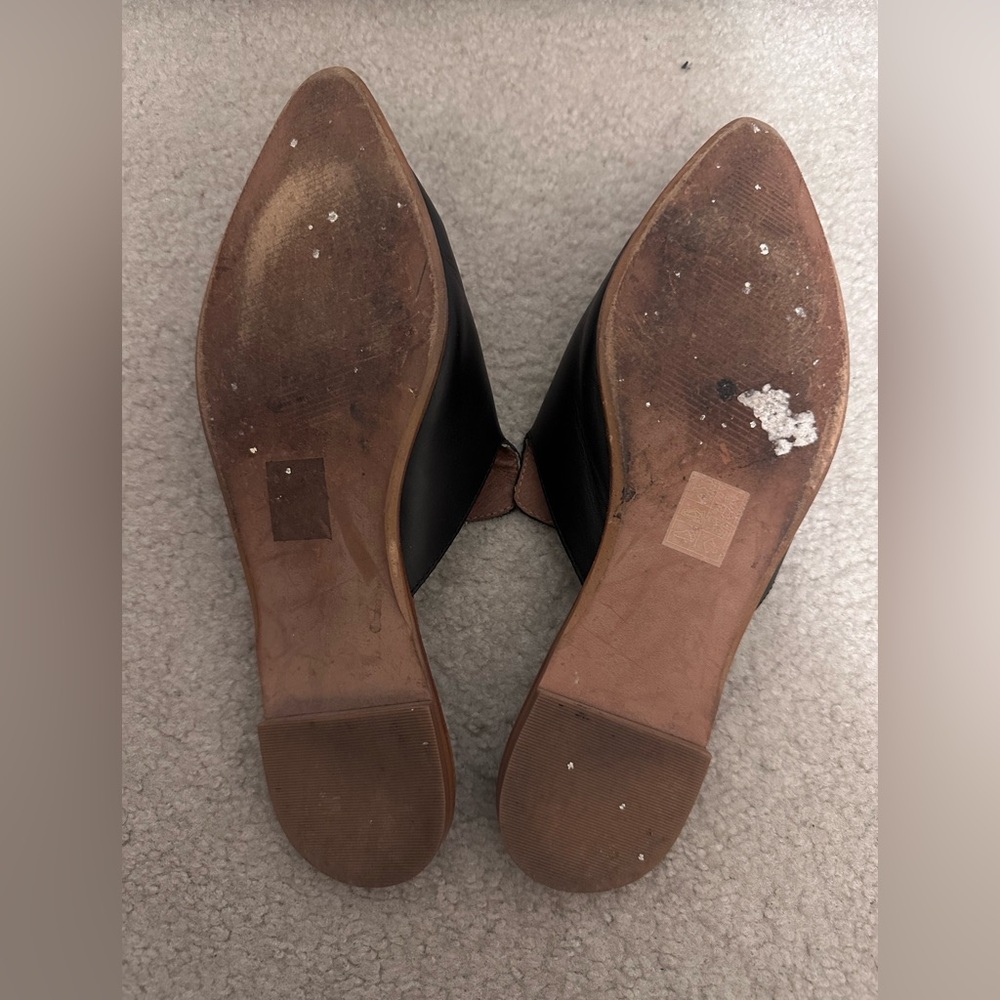 Madewell Black Gemma Pointed-Toe Slip-On Mules - Picture 6 of 7